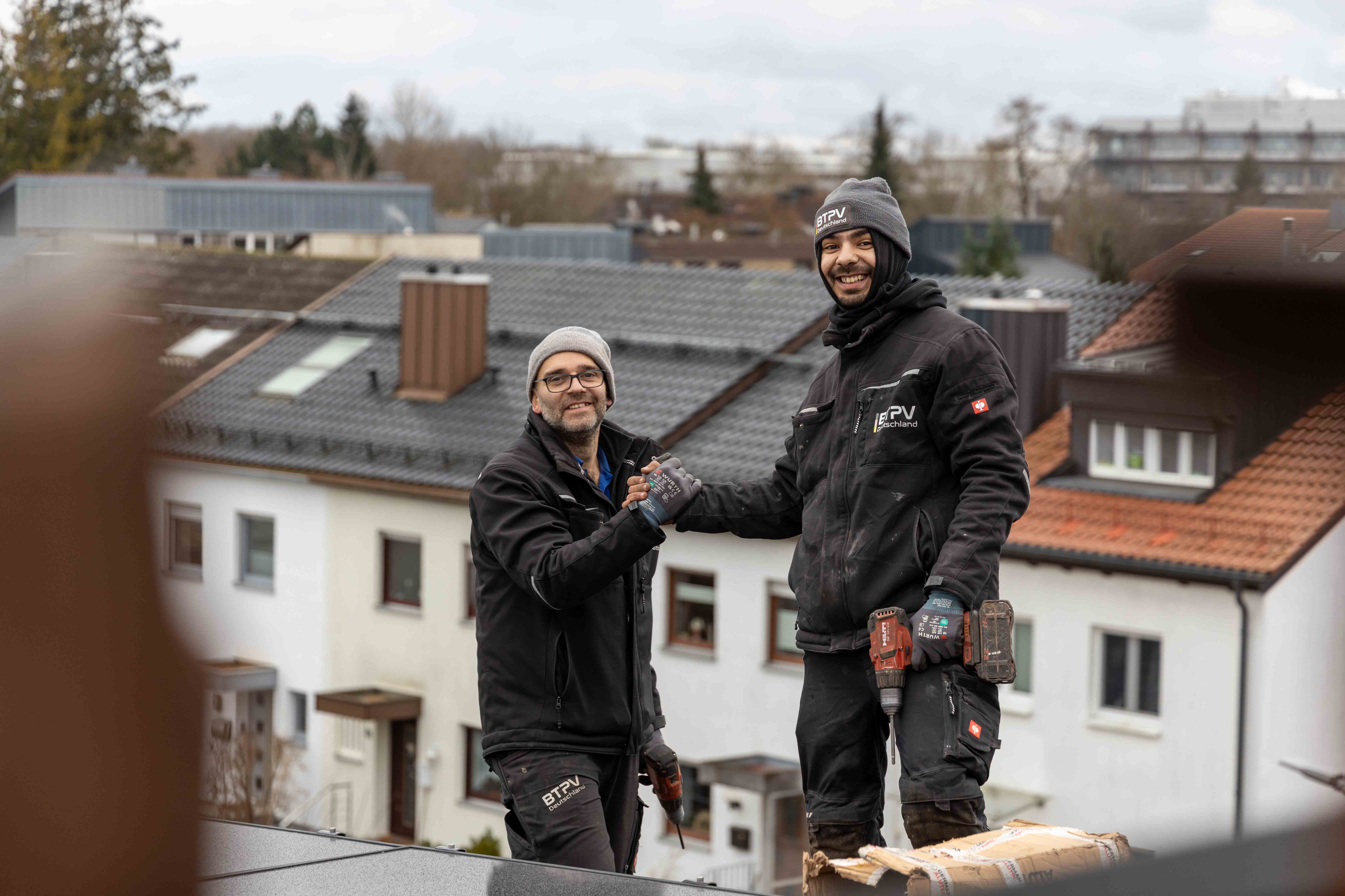 Fertige Photovoltaikanlage, BTPV Rundum-Sorglos-Paket Ergebnis
