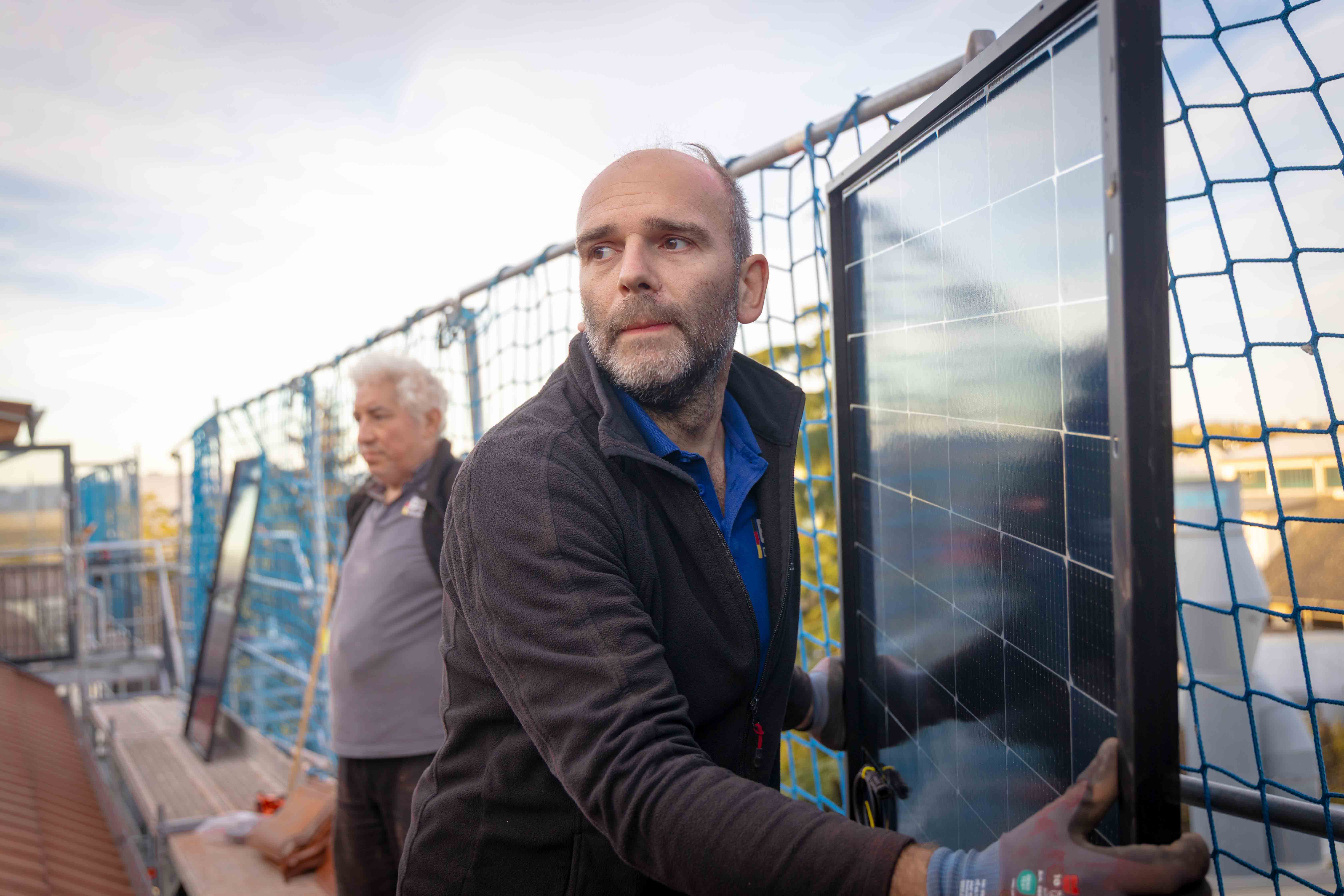 Solaranlage Modulreihe BTPV